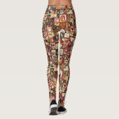  Crazy Quilt met Dieren Leggings (Achterkant)