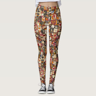  Crazy Quilt met Dieren Leggings