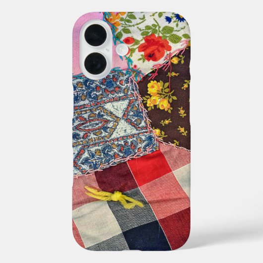 Crazy Quilt met garenknoop Case-Mate iPhone Case (Achterkant)