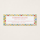 CRAZY QUILT Mini Visitekaartje (Voorkant)