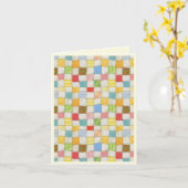 CRAZY QUILT Note Kaart / Cream (Gele Bloem)