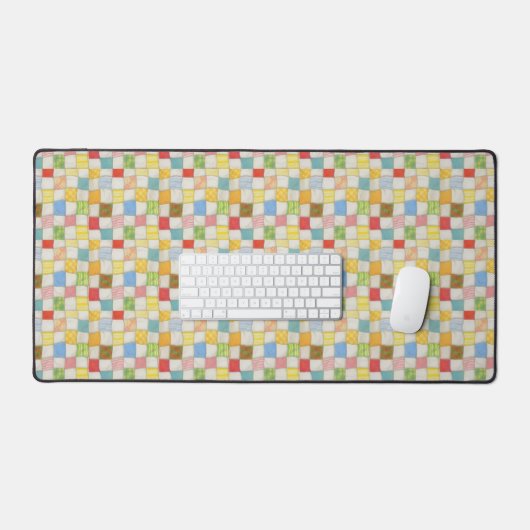 CRAZY QUILT Office Studio Desk Mat (Clavier et souris)