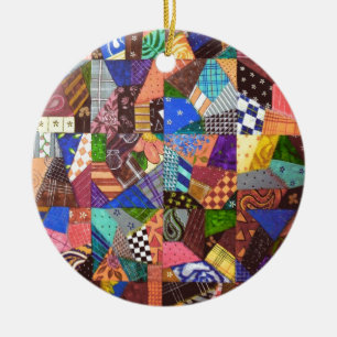 Crazy Quilt Patchwork Quilt Abstract Art Geometric Keramisch Ornament