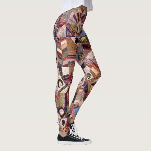 Crazy Quilt Pattern Leggings (Rechts)