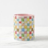 CRAZY QUILT Pink Combo Mug (Centre)