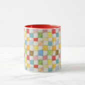 CRAZY QUILT Red Combo Mug (Centre)