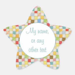 CRAZY QUILT Ster Mat Stickers