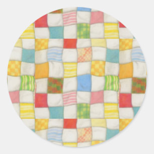 CRAZY QUILT Stickers met grote ronde ronde