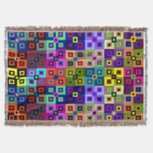 Crazy Quilt Throw Blanket Deken