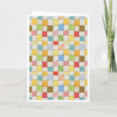 CRAZY QUILT Verjaardag Kaart / Wit (Achterkant)