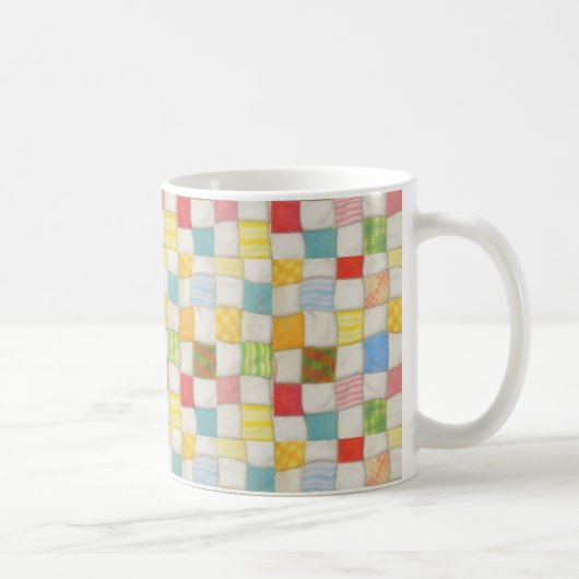 CRAZY QUILT White Mug (Droite)