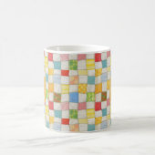 CRAZY QUILT Witte mok + tekst / goud (Center)