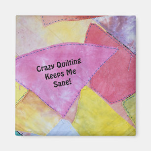 Crazy Quilting Magnet Magneet