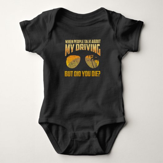 Crazy Racing Driver Sarcastic Racer Romper (Voorkant)
