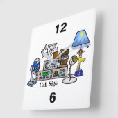 Crazy Radio Rig Wall klok met Call Sign (Hoek)