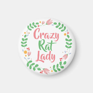 Crazy Rat Lady Magneet