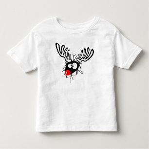 Crazy Red Nosed Reindester Kinder Shirts
