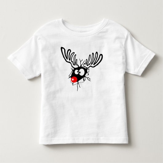 Crazy Red Nosed Reindester Kinder Shirts (Voorkant)