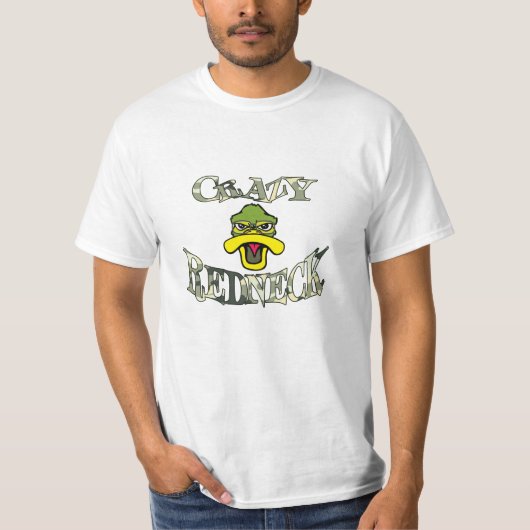 Crazy Redneck Duck Head Camouflage Value T-shirt (Voorkant)