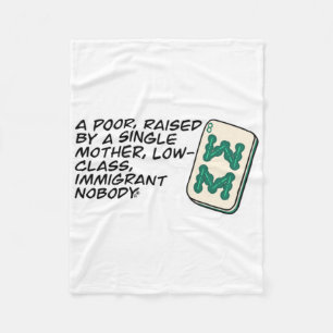 Crazy Rich Asians Mahjong scène citeert Classic Fleece Deken