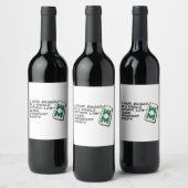 Crazy Rich Asians Mahjong scène citeert Classic Wijn Etiket (Flessen)