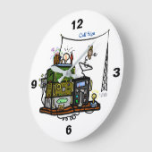 Crazy Rigs Wall Clock met Call Sign Grote Klok (Hoek)