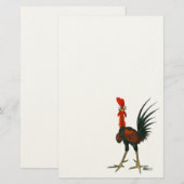 Crazy Rooster Briefpapier (Voorkant / Achterkant)