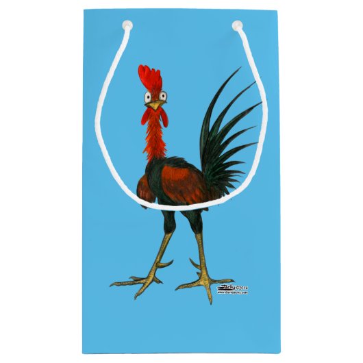 Crazy Rooster Klein Cadeauzakje (Achterkant)