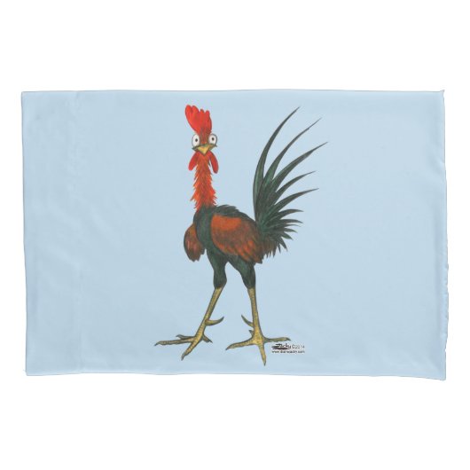 Crazy Rooster Kussensloop (Voorkant)