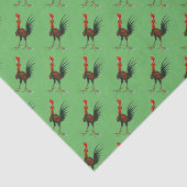 Crazy Rooster Tissuepapier (Detail)