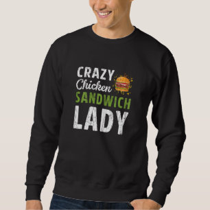 Crazy Sandwich Lady Bologna Vat Food Graphic Trui