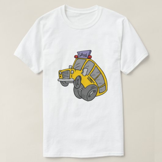 Crazy School Bus T-shirt (Design voorkant)