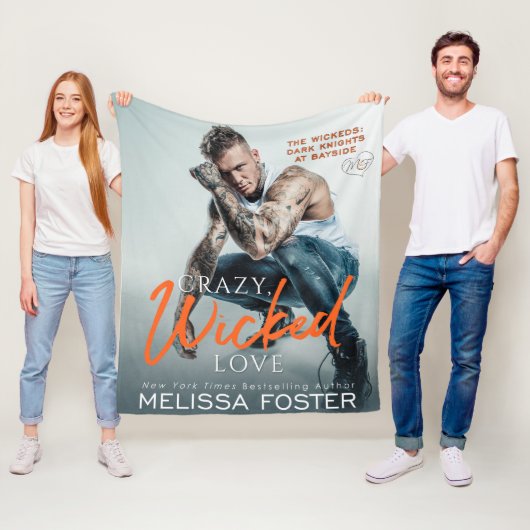 Crazy, schopte liefdesbank fleece deken (In situ)