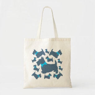 Crazy Scotties Galore Canvas tas