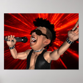 Crazy Screams en Laser Beams Poster