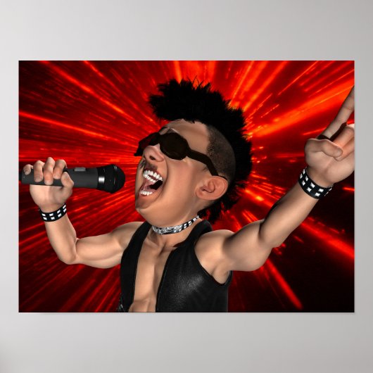 Crazy Screams en Laser Beams Poster (Voorkant)