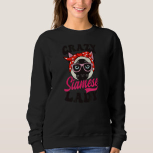 Crazy Siamese Lady Siamese Cat Trui