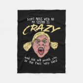 Crazy Sister Fleece Deken (Voorkant)