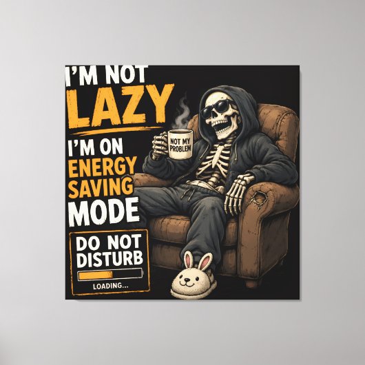 Crazy Skeleton Vibes Canvas Afdruk (Voorkant)