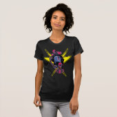 Crazy Skull beroemd gemaakt door Giant Wig T-shirt (Voorkant volledig)
