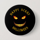 Crazy Smile Halloween Button (Voorkant)