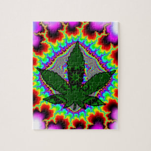 Crazy Smoke Weed Fun Rasta Legpuzzel