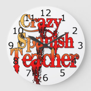 Crazy Spain Teacher Grote Klok