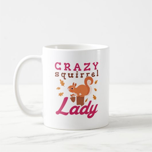 Crazy Squirrel Lady Koffiemok (Links)