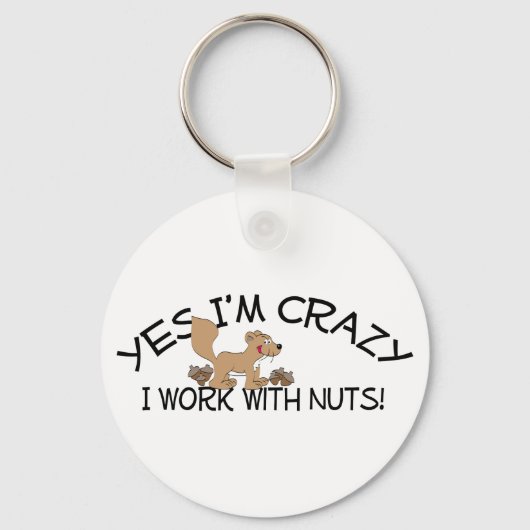 Crazy Squirrel Sleutelhanger (Voorkant)