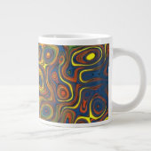 Crazy Swirls Jumbo-size Mok, Abstract design Jumbo Beker (Rechts)