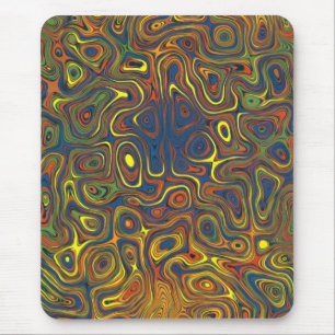 Crazy Swirls Mousepad Abstract Design Muismat