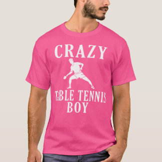 Crazy Table Tennis Boy T-shirt