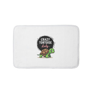 Crazy Tortoise Lady Schildpadden Moeder Vrouwen Sc Badmat