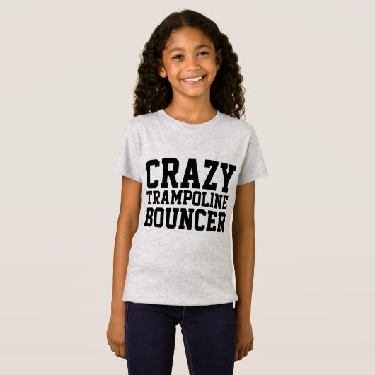 CRAZY TRAMPOLINE BOUNCER Kinder T-shirts (Voorkant volledig)